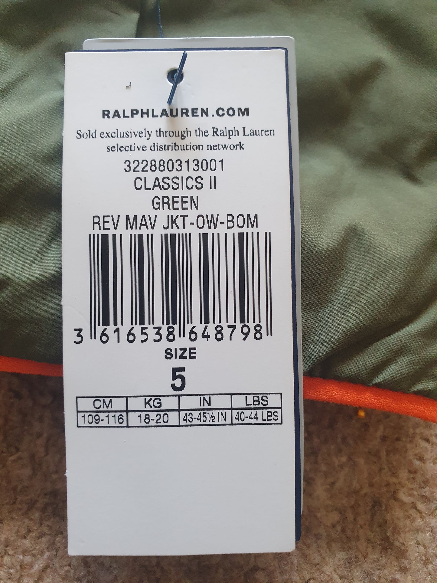 Ralph Lauren Toddler Player2 jacket.