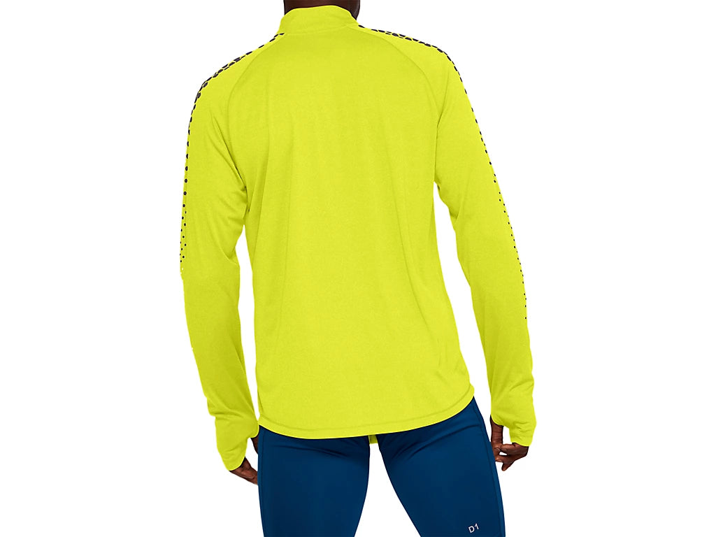 Asics - Men's LS 1/2 ZIP TOP | Sour Yuzu/Dark Grey